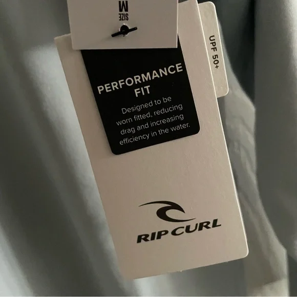 Rip Curl Hawaii Long Sleeve UV Tee Rashguard Performance Fit Blue - Picture 5 of 6